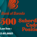 Bank of Baroda Peon Recruitment 2025