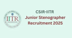 Junior Stenographer
