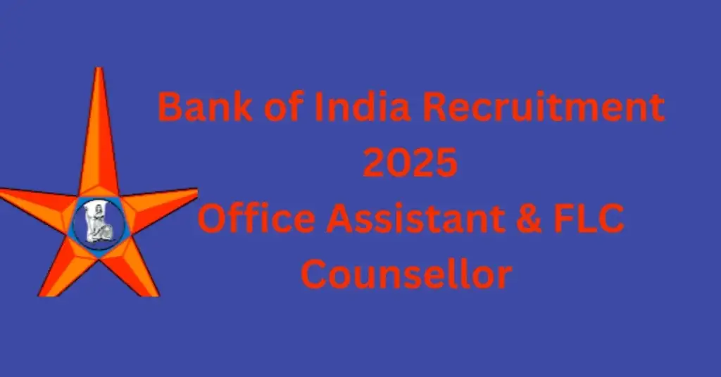 Bank of India Recruitment 2025