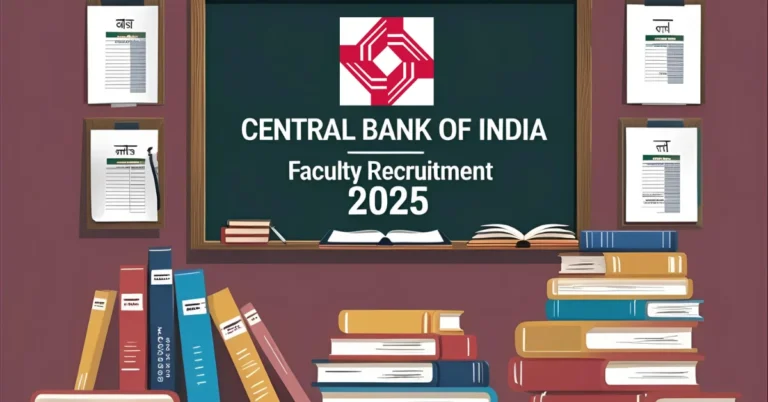 Central Bank of India Faculty Recruitment 2025